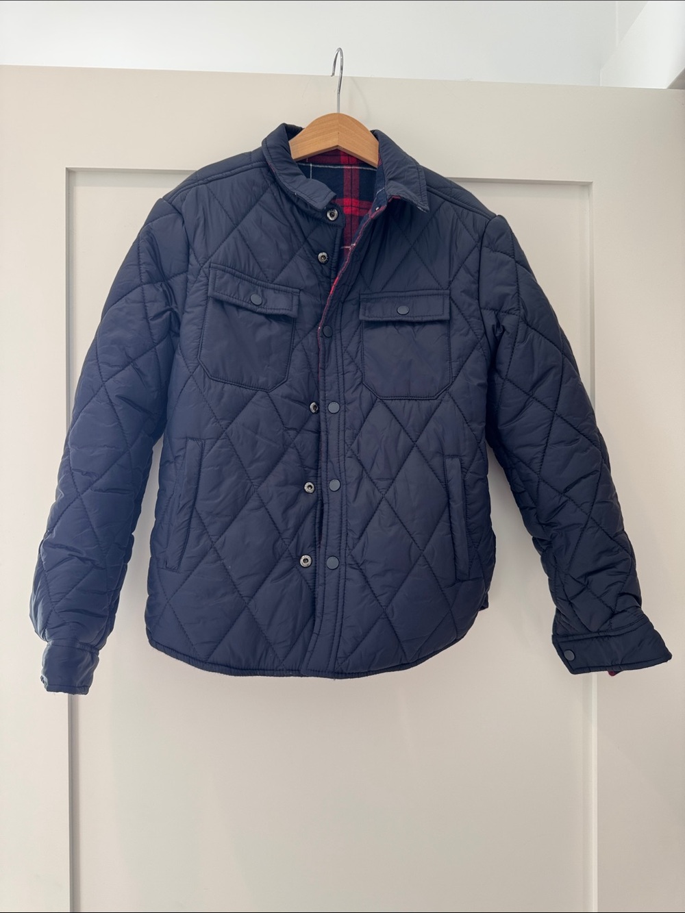 Ikks Navy Quilted Puffer Jacket for Kids